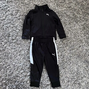 Puma Minicats Baby Toddler Tracksuit Track Top Joggers Black Size‎ 12 Months